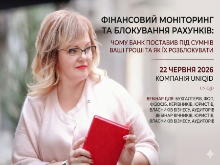 «ФІНАНСОВИЙ МОНІТОРИНГ ТА БЛОКУВАННЯ РАХУНКІВ: ЧОМУ БАНК ПОСТАВИВ ПІД СУМНІВ ВАШІ ГРОШІ ТА ЯК ЇХ РОЗБЛОКУВАТИ»